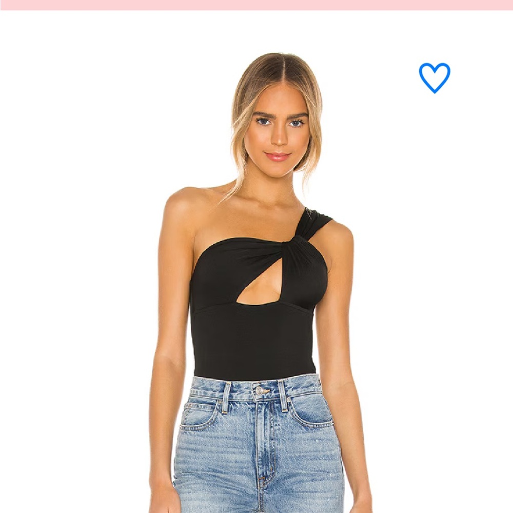 REVOLVE Black One-Shoulder Bodysuit